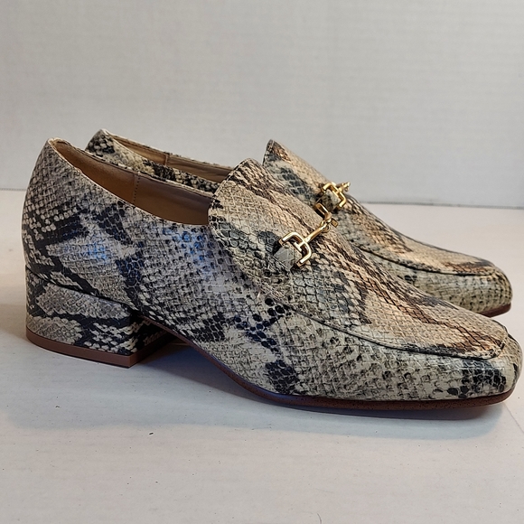Sam Edelman Jamille Snake Embossed Loafers - Picture 2 of 13